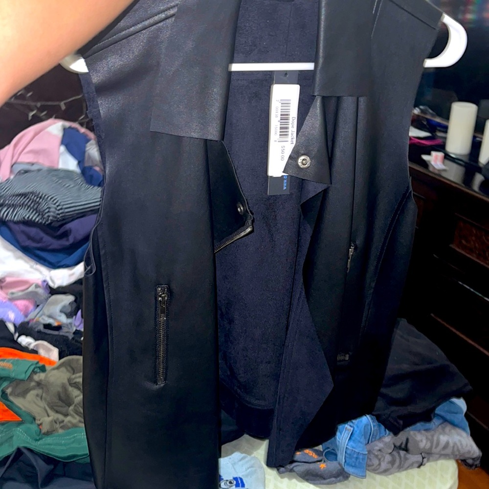 Leather Do+Be Vest. Brand new. With Tags